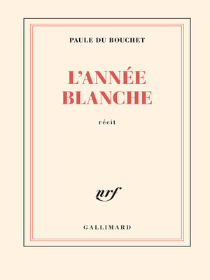 cover image of L'année blanche